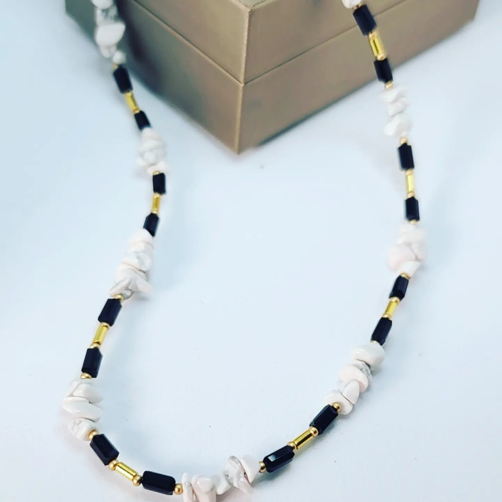 Howlite necklace